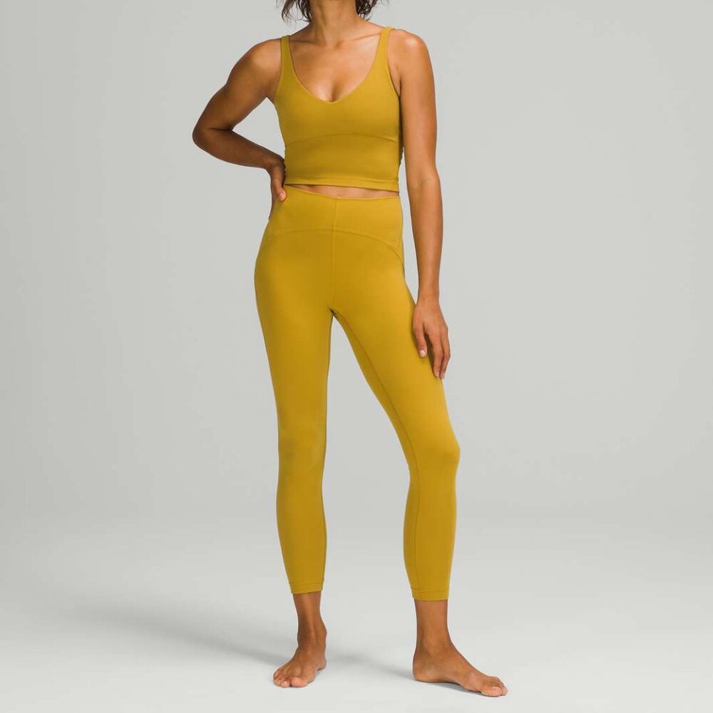 Lululemon Instill High-Rise Tight 25" - Auric Gold Sz 4